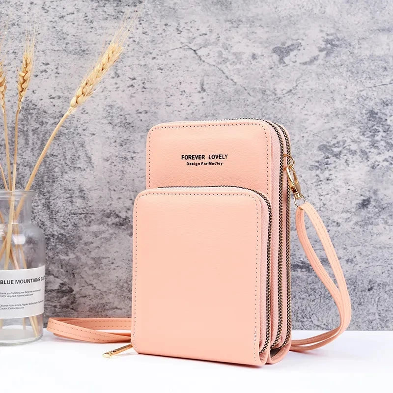 Mini Bolsa De Couro Tiracolo [Mini Bolsa De Couro Tiracolo] Central Feminina Rosa 